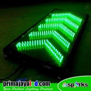 Green Sign Arrow LED