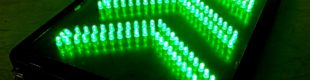 Green Sign Arrow LED