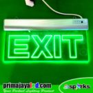 LED Sign Exit Acrylic Bening