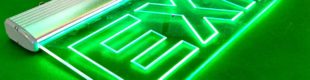LED Sign Exit Acrylic Bening