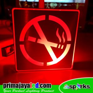 LED Sign Square No Smoking