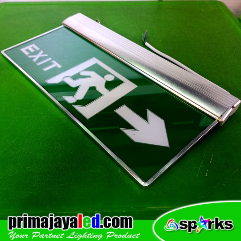 Lampu Exit emergency LED Arah • Prima Jaya LED