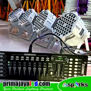 Set Weeding LED Par 54 Putih DMX 512