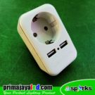 Portable Stok Kontak USB Charger