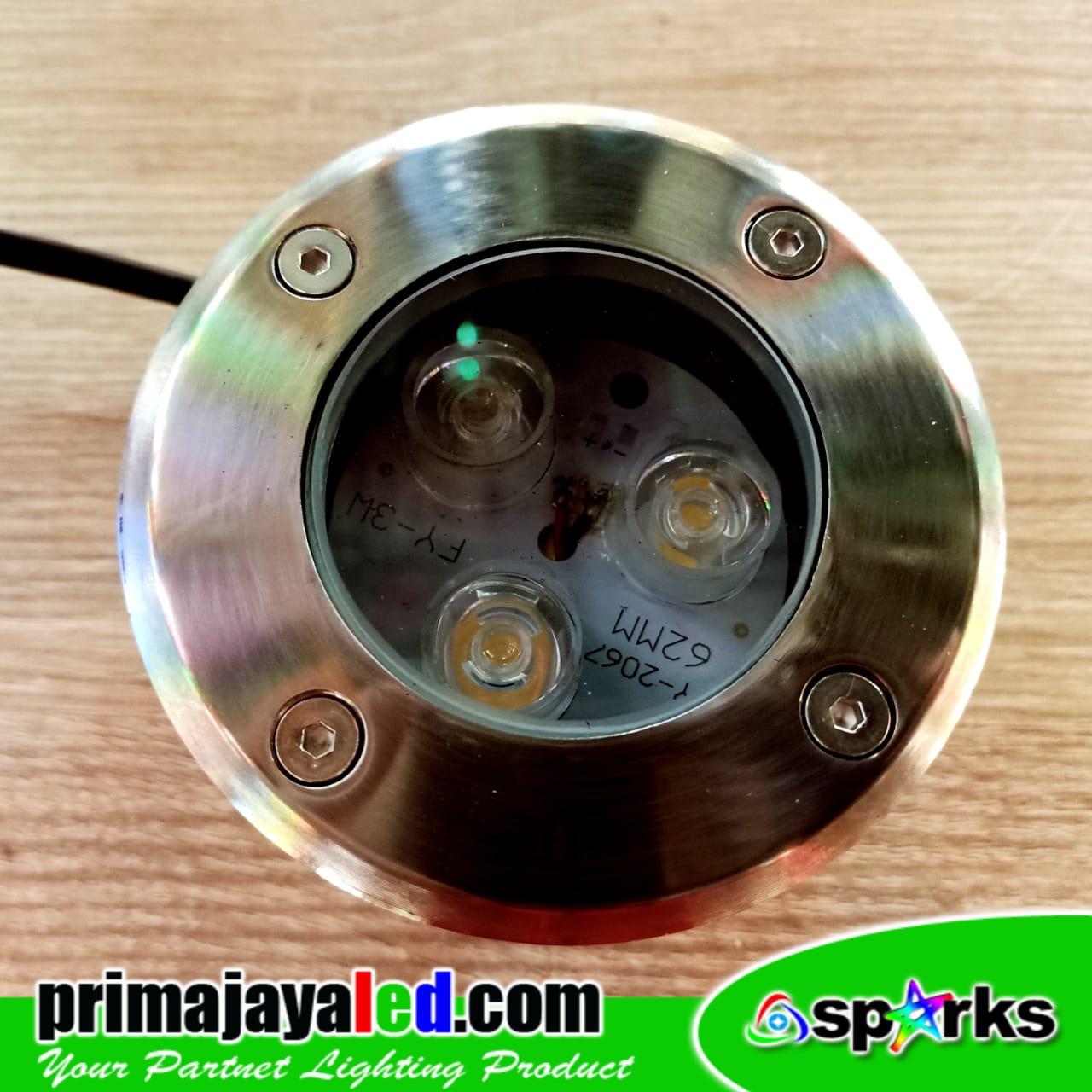 Lampu Uplight Tanam Lantai LED 3 Watt • Prima Jaya LED