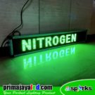 Running Teks LED 133 x 21cm Hijau