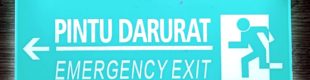 Sign Emergency Exit Pintu Darurat