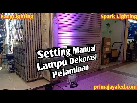 Setting Manual Lampu Dekorasi Pelaminan  Prima Jaya LED
