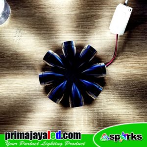 LED Interior Dinding Bulat 8 Watt