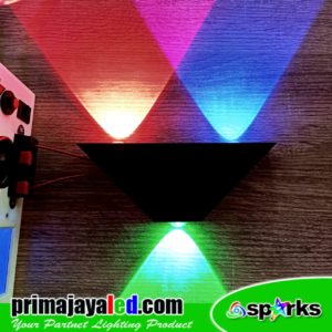 LED Interior Segitiga RGB Active Sound
