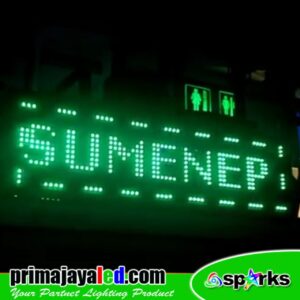 Running Teks LED Display Hijau 69 x 21cm