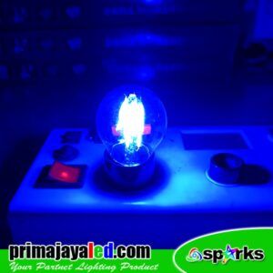 Bohlam LED Fillamen G45 Warna Biru