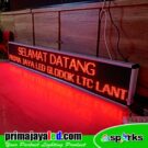 Running Teks LED 229 x 37 cm Merah