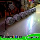 Paket 7 Lampu LED Par 54 RGBW Body Putih