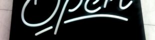 LED Sign Open Flexible Mode Jalan