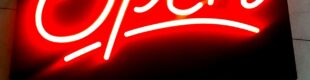 LED Sign Open Flexible Mode Jalan