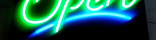 LED Sign Open Flexible Mode Jalan
