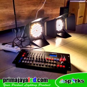 Paket Lampu Fresnel LED DMX 240 disco