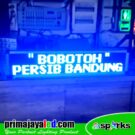Running Teks LED 101 x 21cm Biru