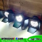 Paket 3 Fresnel LED 54 x 6W 2in1 Spark