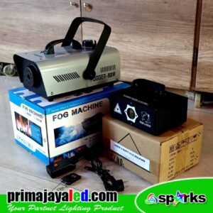Paket Spark Laser 2W RGB Dolphin Smoke 900W