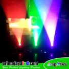 Pinspot LED RGBW 10 Watt Body Putih