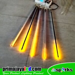 Set 5 Lampu LED Meteor 80cm Yellow