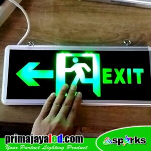 LED Sign Emergency Exit Arah