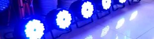 Set 6 Par LED 54 Fan Effect DMX Mixer 240