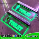 Lampu LED Toilet Sign Man Emergency