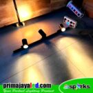 Set Lampu Track 10 Watt Body Hitam