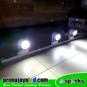 Set Lampu Rell Track Body Putih Prima Jaya LED