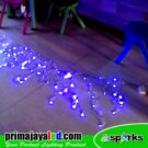 Lampu LED Tirai Natal Biru 3 Meter