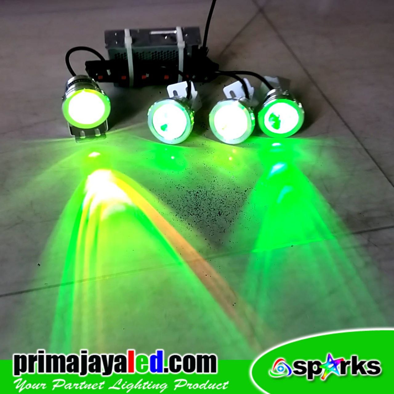 Set 4 Lampu LED Kolam Underwater 12V RGB • Prima Jaya LED