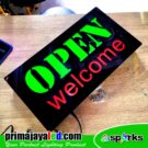 Lampu LED Sign Open Welcome