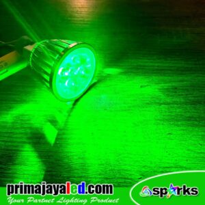 LED Spotlight MR16 DC12V 5W Hijau