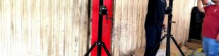 Set 2 Standing Tripod Lighting Double 4M Katrol