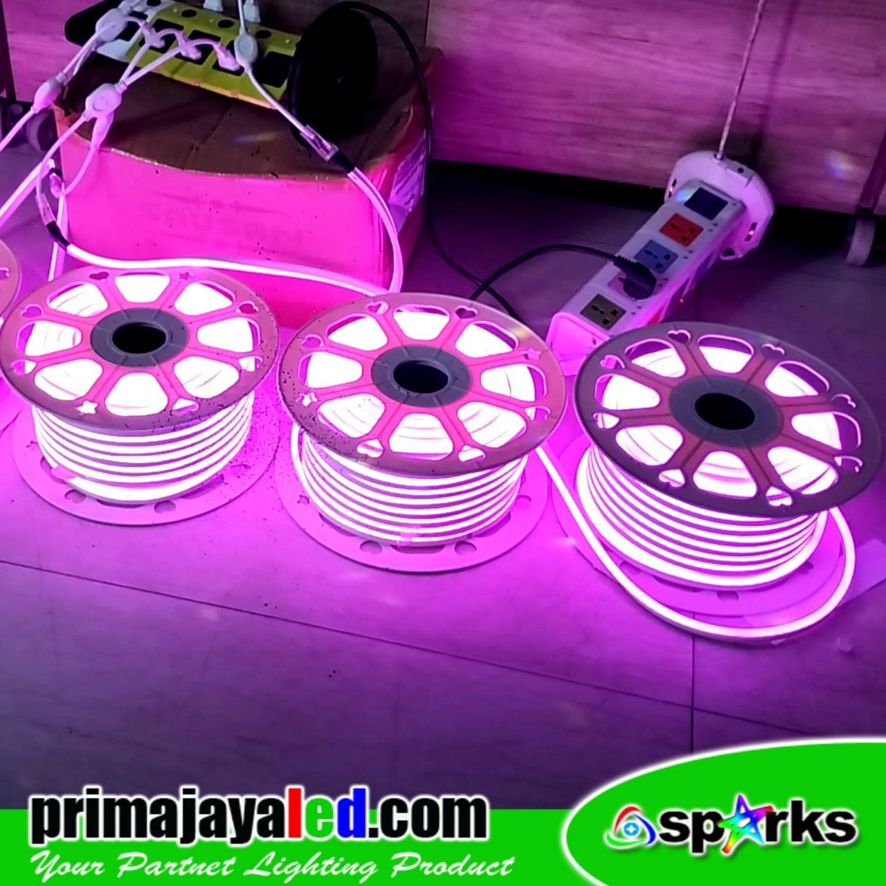 LED Neon Flexible Pink 220V Outdoor