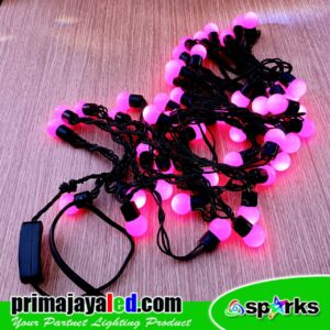 Lampu LED Twinkle Anggur Pink