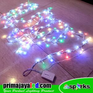 Twinkle LED Natal RGBY White Running