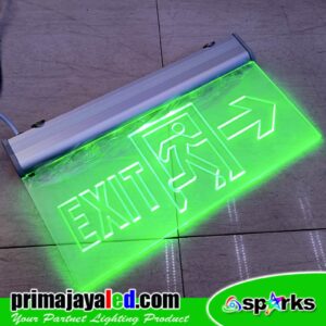 Sign LED Emergency Exit Panah Lari